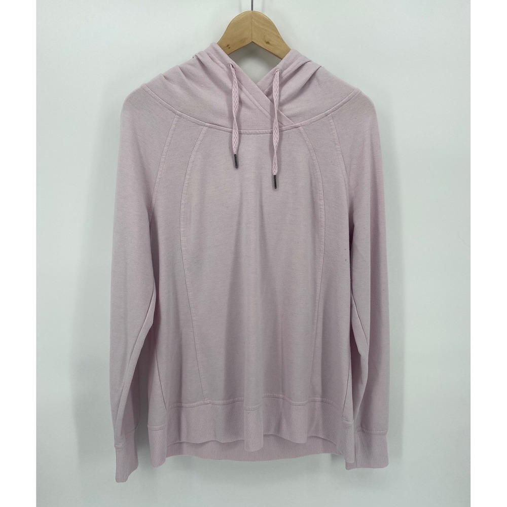 Dip Hoodie Sweatshirt Womens L Lavender Purple Good Ribbed Pullover Casual